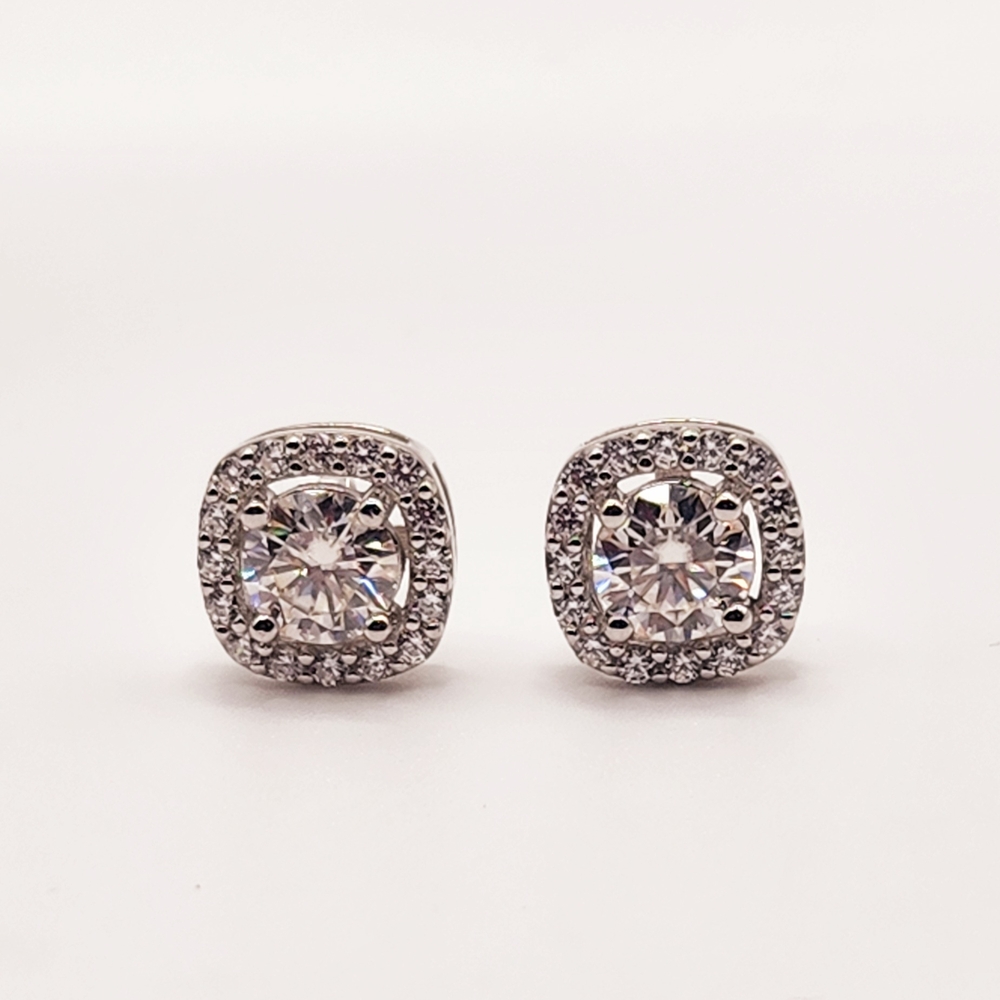 Elegant Silver Stud Earrings